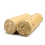 Nadelholzbriketts rund, ohne Loch 960kg Palette – Bild 2